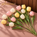selnavaa™ SpringEase Artificial Tulip Stems, 12-Piece Faux Flower Bouquet for Vases, Spring Decor & Wedding Centerpieces